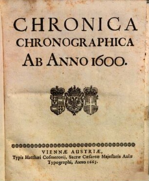 Chronica chronographica : ab anno 1600