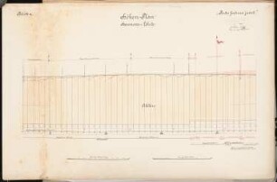 Umbau Bahnhof, Lehrte Schinkelwettbewerb 1902: Höhenplan Hannover-Lehrte 1:5000 (Längen), 1:200 (Höhen)