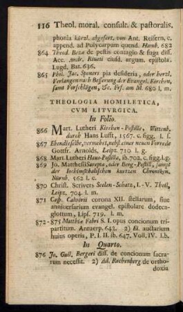 Theologia Homiletica, cvm Litvrgica