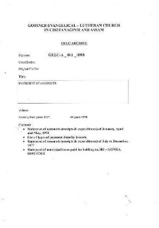 STATEMENT OF ACCOUNTS