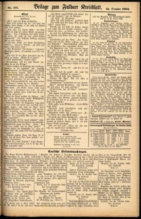 Zweite Ausgabe vom Samstag, den 23. Oktober 1880.