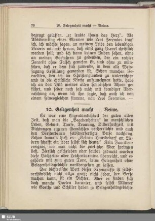 10. Gelegenheit macht – Reime