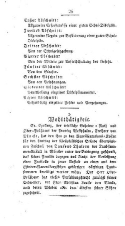 Wohlthätigkeit