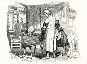 Grafik 'Agathe an der Bahre ihres Paten'
