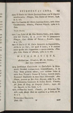 105-122, Mathématique - Astronomie