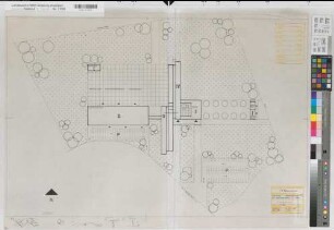 Soest (Soest) Staatliche Ingenieurschule für Maschinenwesen Lageplan 1967 1 : 500 59,5 x 90 Zeichnung Staatshochbauamt Soest