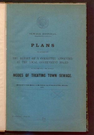 [Kartenbd.]: Plans to accompany the report ...