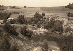Lausitzer Bergland. Alter Tagebau bei Reichenau