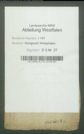 Schätzung des allodifizierten Dietrich Boegemannschen Lehens