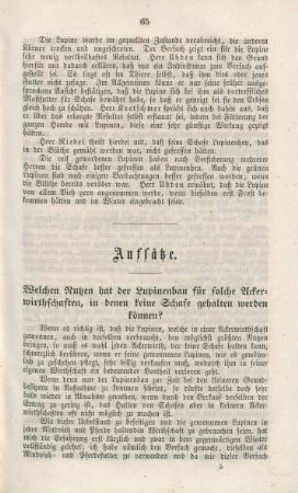 Aufsätze.