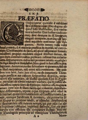 De Fuga Ministerii Ecclesiastici, Oder von Meidung des Predigtambts, Disputatio Theologica Eaqve Circvlaris