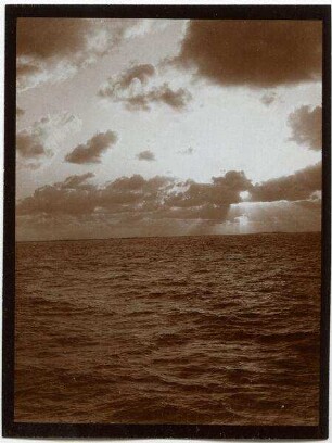 Sonnenuntergang über Alexandrien [Alexandria] v. Meer
