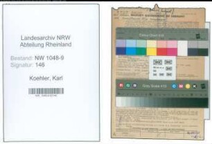 Entnazifizierung Karl Koehler , geb. 27.04.1909 (Architekt)