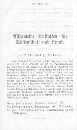 Allgemeine Anstalten für Wissenschaften und Kunst