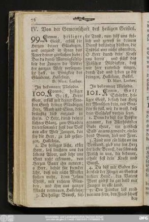 IV. Von der Gemeinschaft des heiligen Geistes.