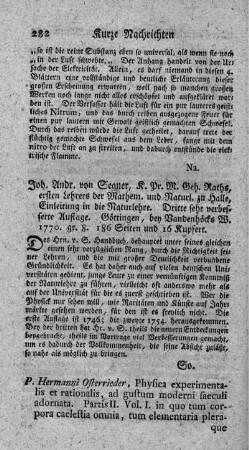 Physica experimentalis et rationalis, ad gustum moderni saeculi adornata. P.II.,Vol.I.