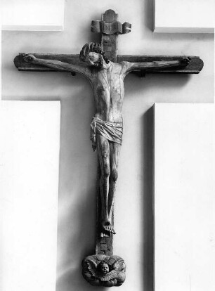 Kruzifix : Kruzifix. Holz, geschnitzt (1450/1470). Miltenberg, Pfarrkirche Sankt Jakobus