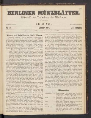 No. 170. October 1894
