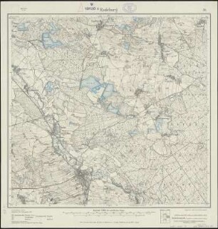 Meßtischblatt 34 : Radeburg, 1922 : Radeburg. - Umdr.-Ausg., aufgen. 1903, hrsg. 1906, bericht. 1922. - 1:25000. - Leipzig, 1922. - 1 Kt.