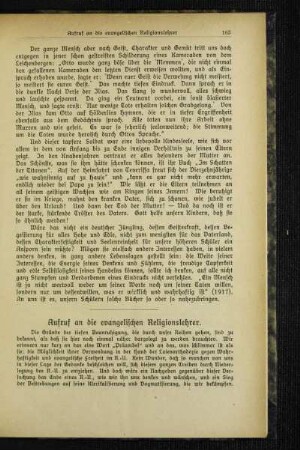 Aufruf an die evangelischen Religionslehrer