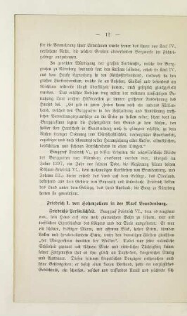 Friedrich I. von Hohenzollern in der Mark Brandenburg