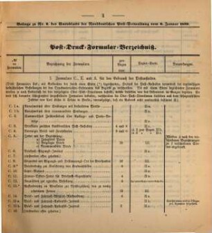 Amtsblatt der Norddeutschen Postverwaltung. 1870