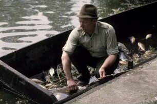 Fischer im Boot