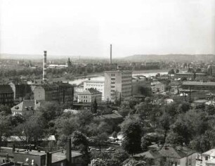 Dresden. Blick vom Turm der Dreikönigskirche gegen die Lößnitz nach Nordwesten