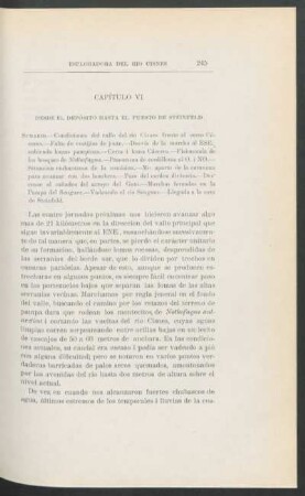 Capítulo VI. Desde el depósito hasta el puesto de Steinfeld.