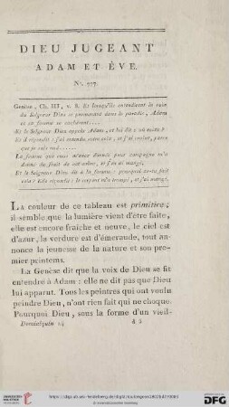 Dieu jugeant. Adam et Éve (No. 777)