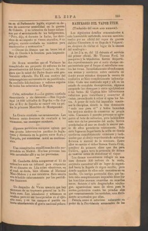 Naufragio del vapor Eten. : (Traducido del "Star and Herald").