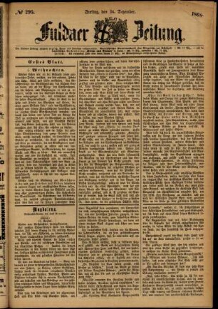 Ausgabe vom Freitag, den 24. Dezember 1886.