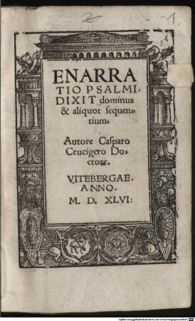 Enarratio Psalmi: Dixit dominus & aliquot sequentium
