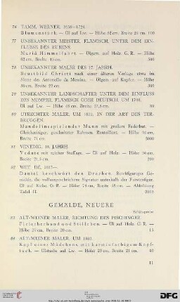 neuere Gemälde (Nr. 83-216)