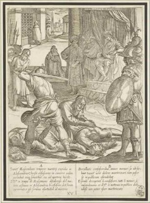 Antonius Abbas in Alexandria (Blatt 15 der Folge zum Leben des Antonius Abbas)