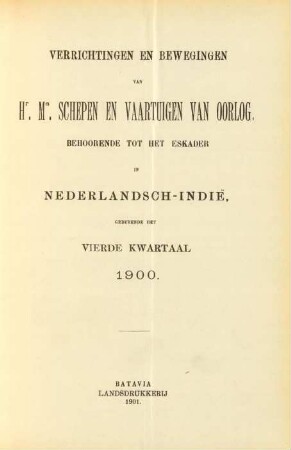 Vierde kwartaal 1900