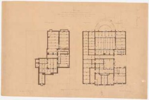 Wohnhaus Dr. Eduard Simon, Berlin: Grundriss UG und EG 1:100