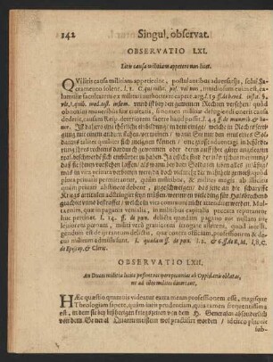 [Observatio LXI.-LXX.]