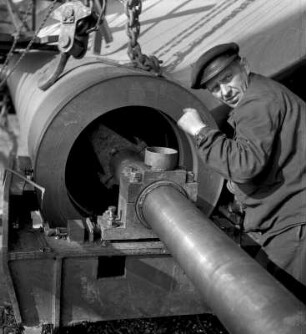 Antriebswelle eines Schiffes der Mathias Thesen Werft