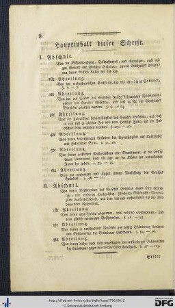 Hauptinhalt dieser Schrift.