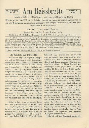 Nr. 11. November 1906.