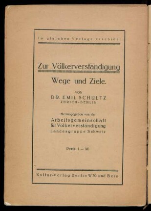 Im gleichen Verlage erschienen