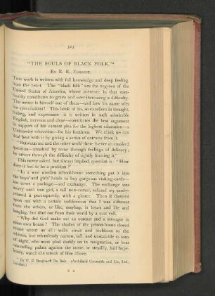 "The Souls of Black Folck":