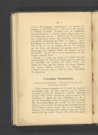 Croupöse Pneumonie. "Lungenentzündung." Fibrinöse Pneumonie. Pleuropneunomie.