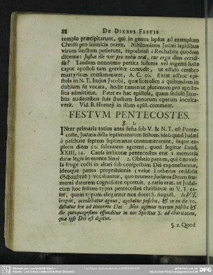 Festum Pentecostes