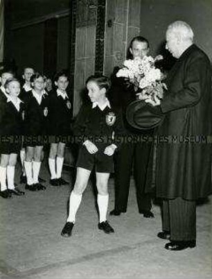 Bundespräsident Theodor Heuss in Berlin