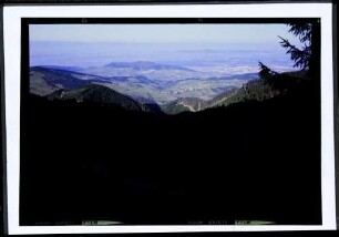 Schauinsland: Fernsicht ins Rheintal, auf Freiburg und Kaiserstuhl
