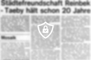 Städtefreundschaft Reinbek - Taeby hält schon 20 Jahre