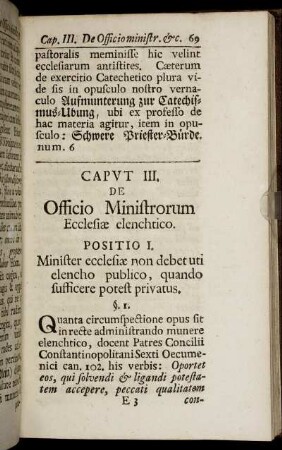 Caput III. De Officio Ministrorum Ecclesiæ elenchtico