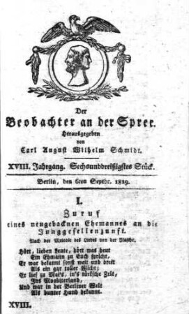 36. Stueck, 6. September 1819
